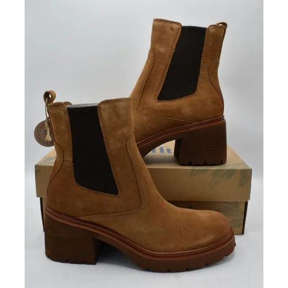 Sofft Womens Size 7.5 Jordie Brandy Waterproof Leather Chelsea Boots Shoes