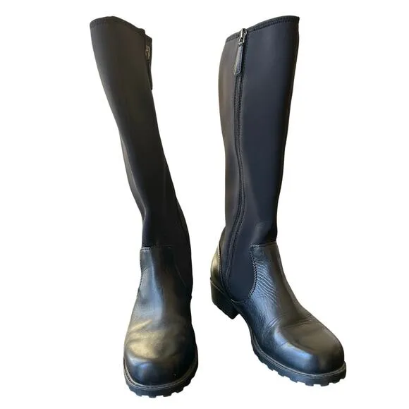 Soft walk biloxi black boots women’s 8m