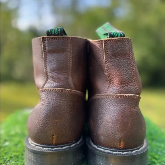 Solovair Classics Astronaut 6 Eye Boots in brown leather.