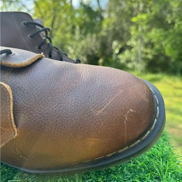 Solovair Classics Astronaut 6 Eye Boots in brown leather.