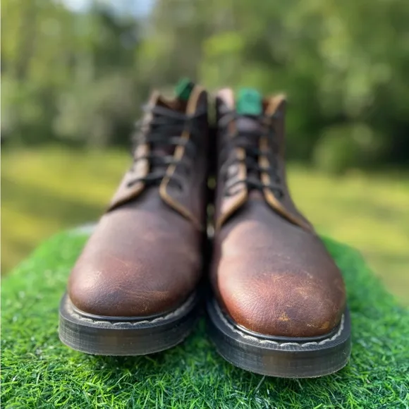 Solovair Classics Astronaut 6 Eye Boots in brown leather.