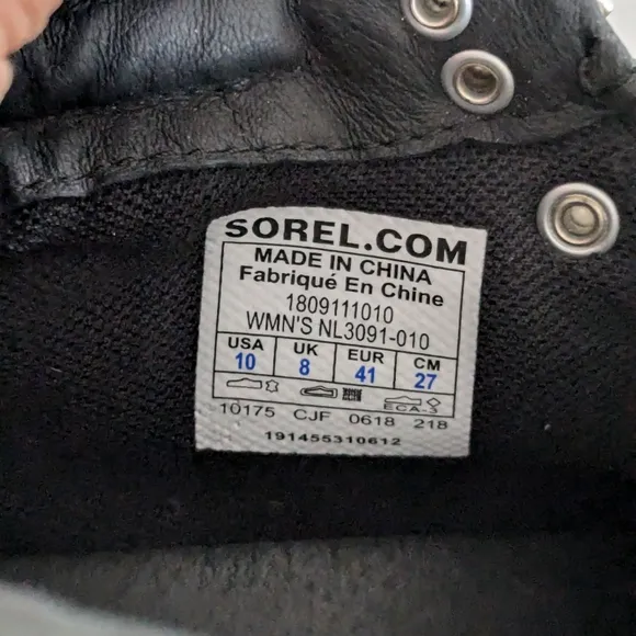 Sorel Ainsley Conquest Waterproof Boots Size 10