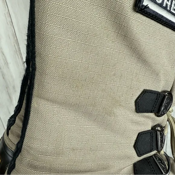 Sorel Beige and Black Winter Boots