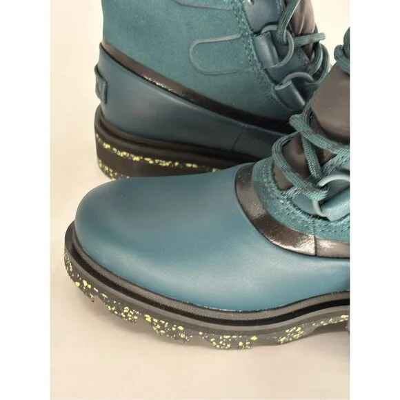 Sorel Boots Lennox‎ Street Speckled Teal Green Waterproof Women 6.5 Winter New