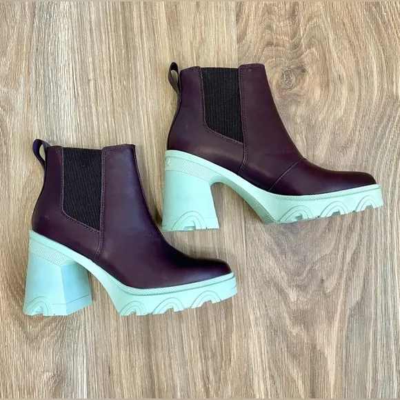 Sorel Brex™ Waterproof Platform Block Heel Chelsea Boot Size 6.5 NWOB
