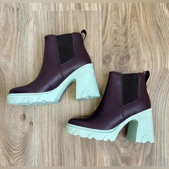 Sorel Brex™ Waterproof Platform Block Heel Chelsea Boot Size 6.5 NWOB