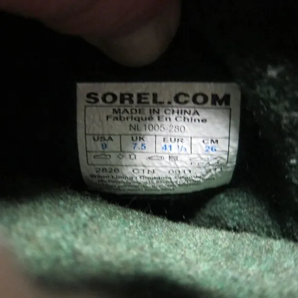 Sorel Caribou NL1005-280 Womens Size 9 Women's Brown/Tan Waterproof Winter Boots
