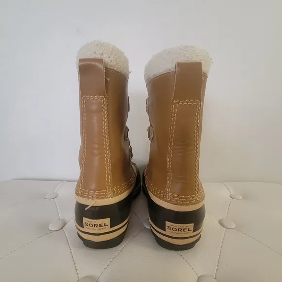 SOREL Caribou Waterproof Lace-up Winter Snow Boots Youth/Big Kids Size 3