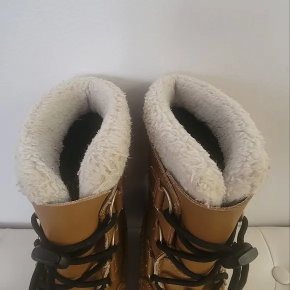 SOREL Caribou Waterproof Lace-up Winter Snow Boots Youth/Big Kids Size 3