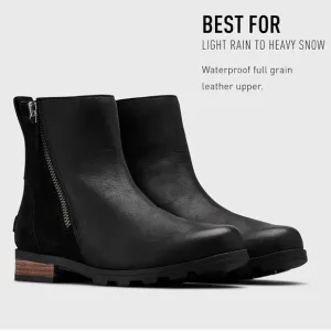 Sorel Emelie Zip suede/leather waterproof ankle boots size 6.5
