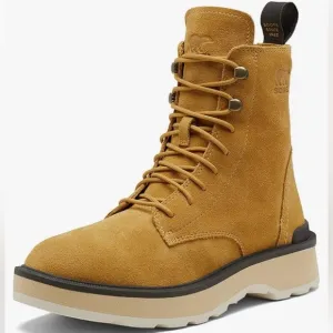 Sorel Hi Line Platform Combat Boots Geo Yellow size 10 new