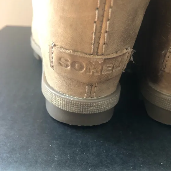 Sorel Joan of Arctic Wedge II Ash Brown Boots Sz 8.5