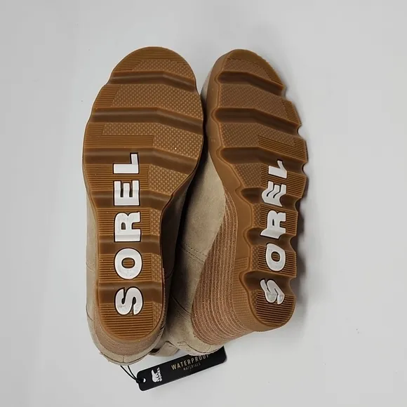Sorel Joan Uptown Chelsea Waterproof Boots Sandy Tan Color