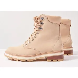 Sorel Lennox Lace Boot‎ Womens 6.5 Camel Tan Suede Ankle Bootie New