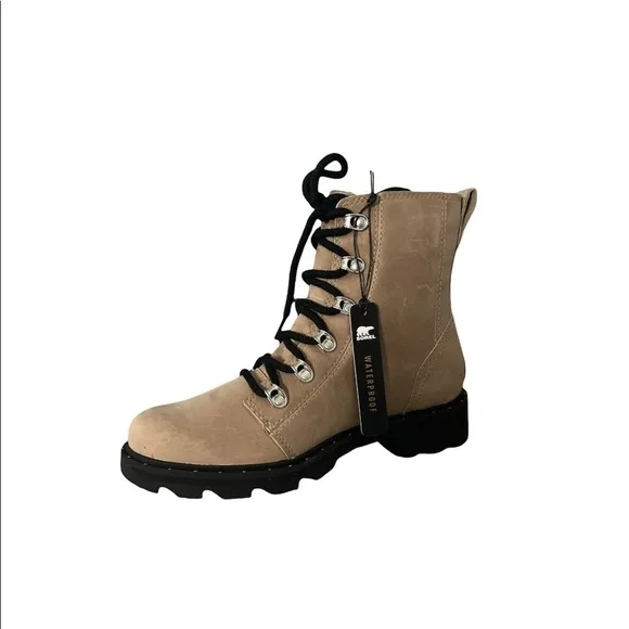 Sorel | Lennox lace sand ankle boots