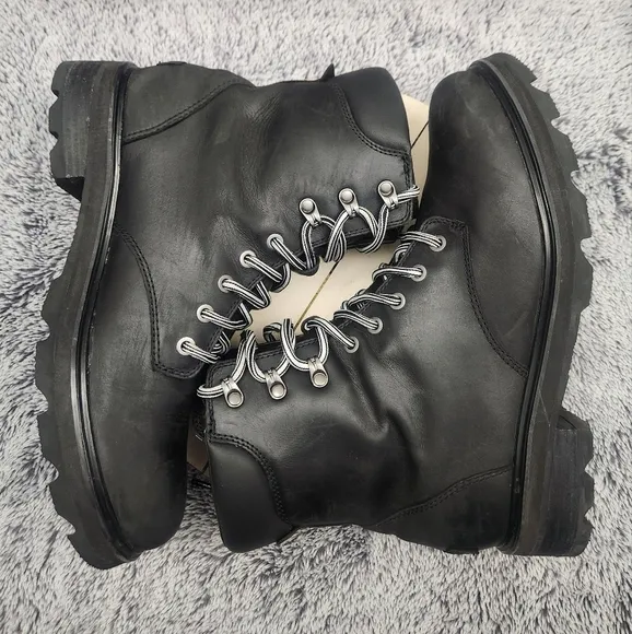 SOREL Lennox™ Lace STKD Waterproof Black Boots Women's Size 12
