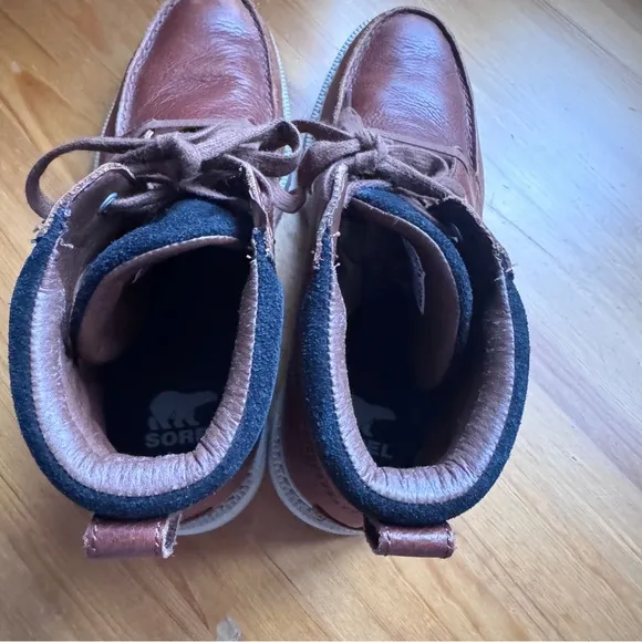 Sorel madson ll moc toe brown waterproof boots size 8.5
