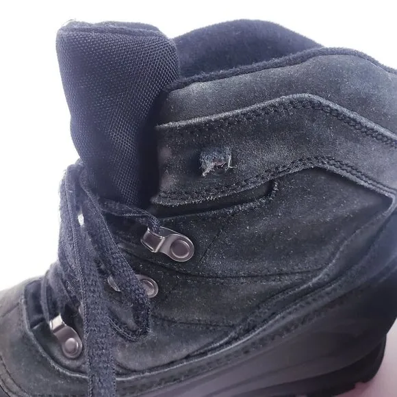 Sorel Men's 9. Cold Mountain Winter Boots Black Suede Thinsulate  NM1435-011