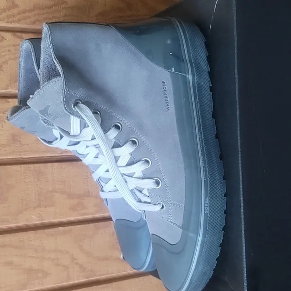 SOREL MEN'S CHEYANNE METRO WATERPROOF BOOTS: GRAY: NEW IN BOX: SIZE 14