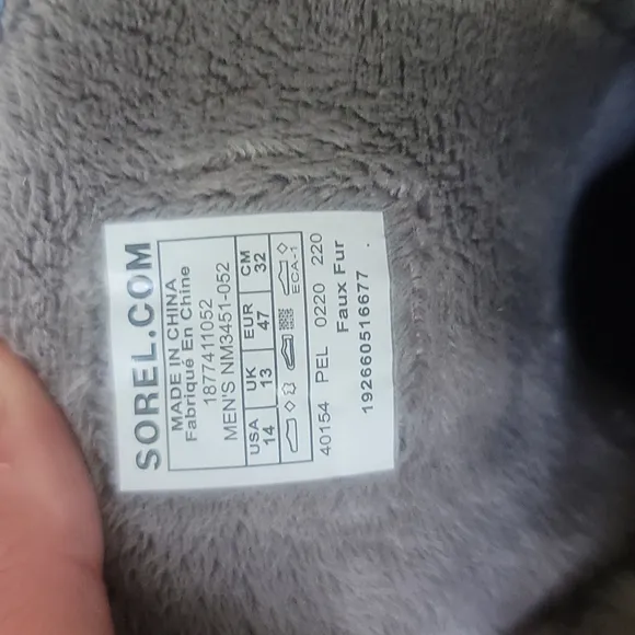 SOREL MEN'S CHEYANNE METRO WATERPROOF BOOTS: GRAY: NEW IN BOX: SIZE 14