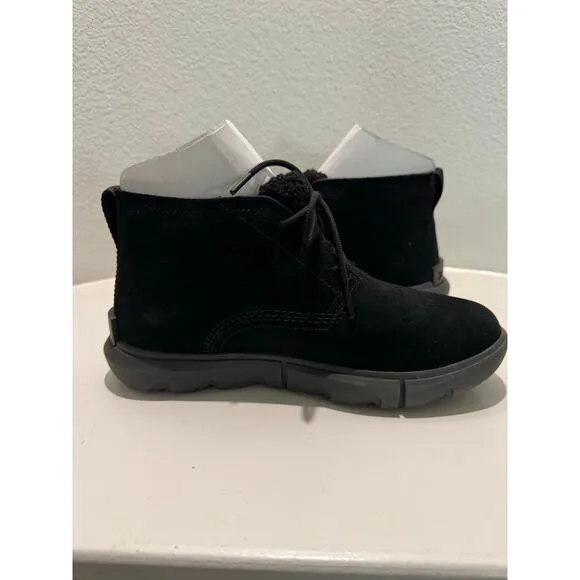 SOREL NWB $135 Explorer Next Drift WP Leather Chukka Black Size Women's 8