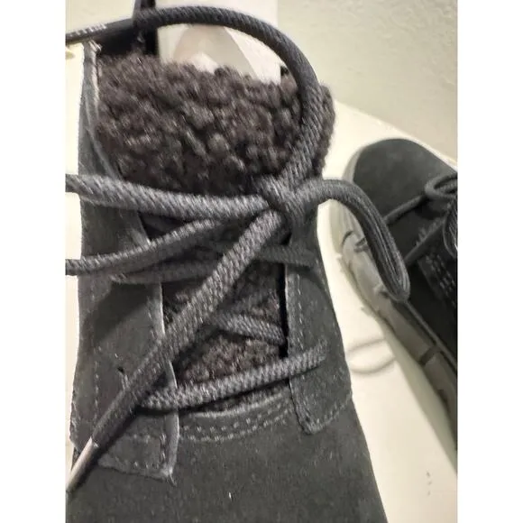SOREL NWB $135 Explorer Next Drift WP Leather Chukka Black Size Women's 8