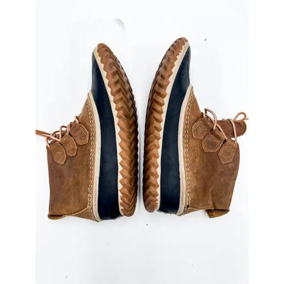 Sorel Out N About Leather Waterproof Duck Boots Size 7.5