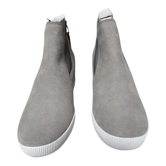 Sorel Out N About Slip-On Wedge Suede Boots Quarry White Size 7.5 – NWOT