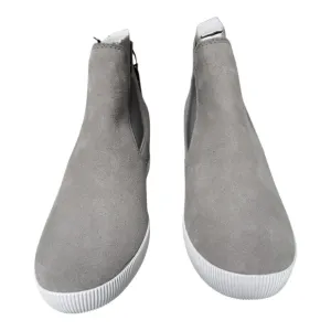Sorel Out N About Slip-On Wedge Suede Boots Quarry White Size 7.5 – NWOT