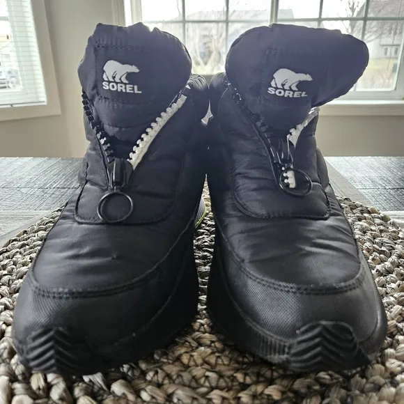 Sorel Puffy Zip Ankle Boots