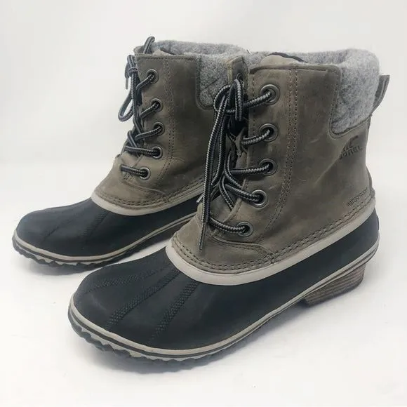 SOREL | Slimpack II Lace - Elk Waterproof Rain &amp; Snow Boots Women’s Size 8.5