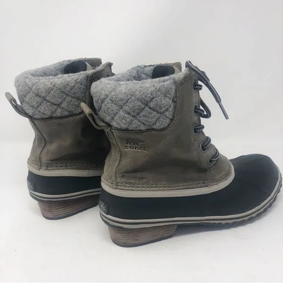 SOREL | Slimpack II Lace - Elk Waterproof Rain &amp; Snow Boots Women’s Size 8.5