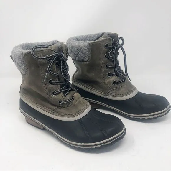 SOREL | Slimpack II Lace - Elk Waterproof Rain &amp; Snow Boots Women’s Size 8.5