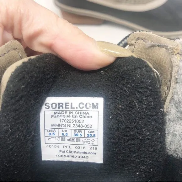 SOREL | Slimpack II Lace - Elk Waterproof Rain &amp; Snow Boots Women’s Size 8.5
