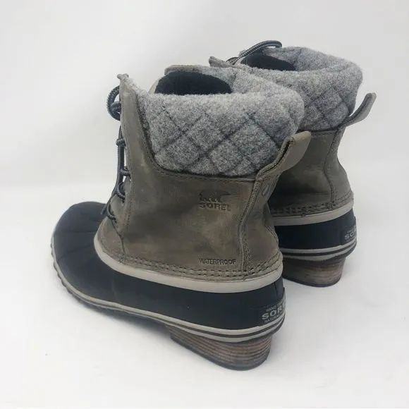 SOREL | Slimpack II Lace - Elk Waterproof Rain &amp; Snow Boots Women’s Size 8.5