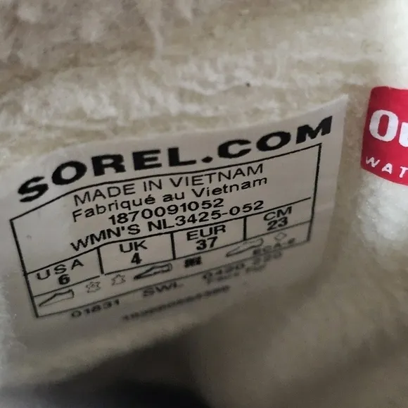 Sorel Tivoli IV Waterproof  boots size 6 grey