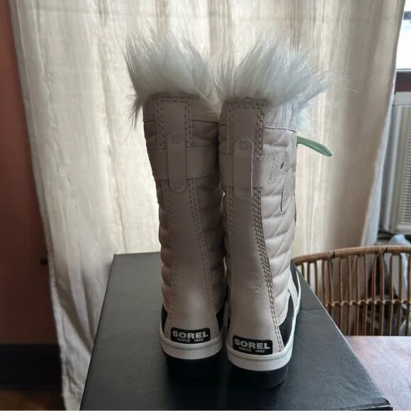 Sorel Tofino II WP Fawn Sea Sprite Fur Lace Up Waterproof Winter Boots NEW 6.5
