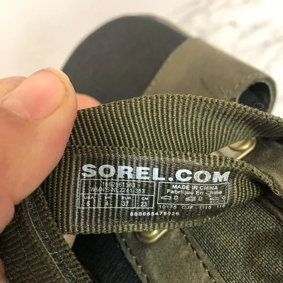 Sorel Torpeda Carly Nori Camo Gladiator Sandal Women's Size 6