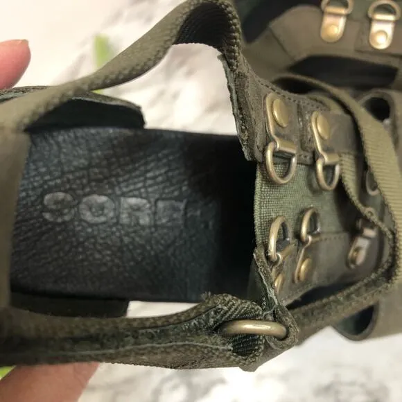 Sorel Torpeda Carly Nori Camo Gladiator Sandal Women's Size 6