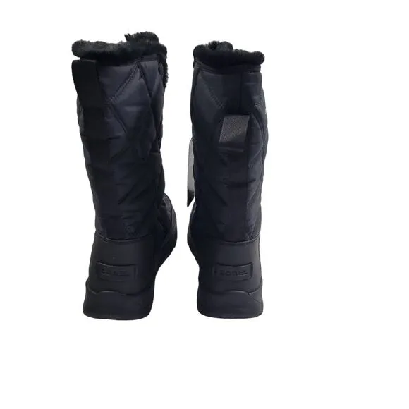 Sorel Whitney 11 Tall Lace Up Black Boots Size 9M NWB 11123-1TClo