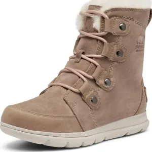 Sorel Women Ankle Leather Snow Winter Fur Boots shoes sz 8.5