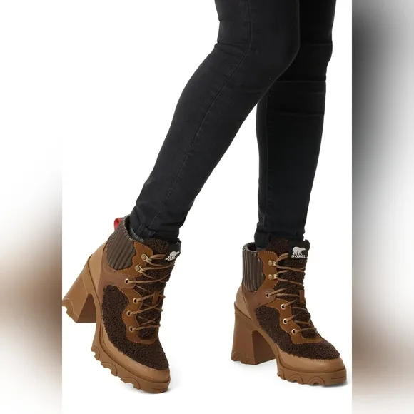Sorel Women's Brex Heel Cozy Lace Boot Shoes