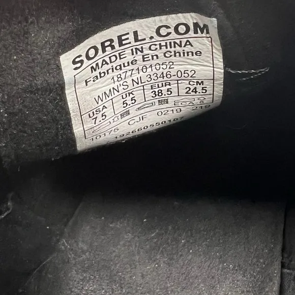 Sorel Women's Joan of Arctic Wedge Il Chelsea Boots Leather Quarry Size 7.5 Nice