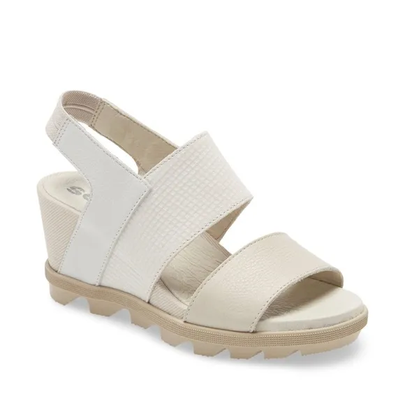 SOREL WOMENS JOANIE II SLINGBACK SANDAL CREAMLEATHER SIZE 10