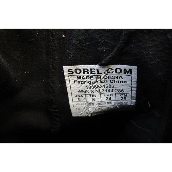 Sorel Womens Size 8 Brown Leather Chelsea Wedge Ankle Fashion Boots Bootie