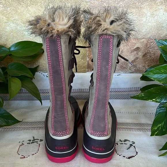 Sorel Women’s Waterproof Joan Of Arctic Suede Leather Faux Fur Snow Winter Boots