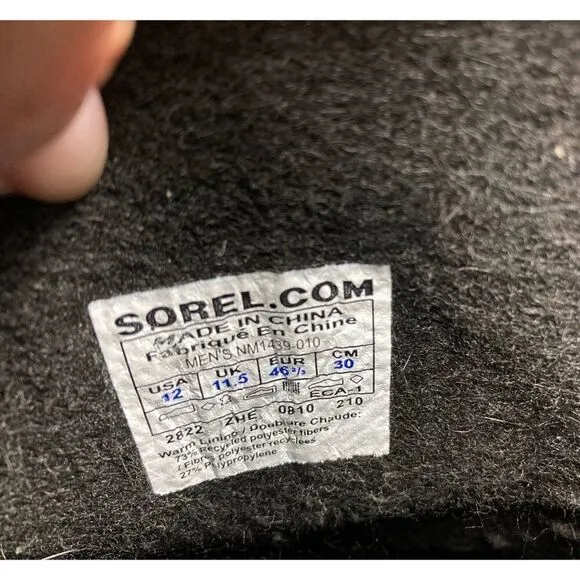 Sorel black 1964 pac T boots