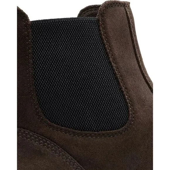 Sorel Carson Boots Men's 8 Brown Suede Waterproof Pull-On Ankle Chelsea EEE3801