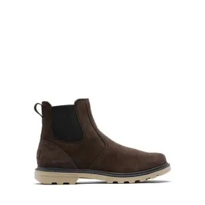 Sorel Carson Boots Men's 8 Brown Suede Waterproof Pull-On Ankle Chelsea EEE3801