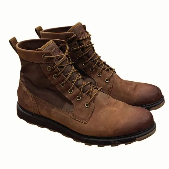 Sorel Madson ll Chore Waterproof Men's 13 Brown Lace Up Boot NM5001-242